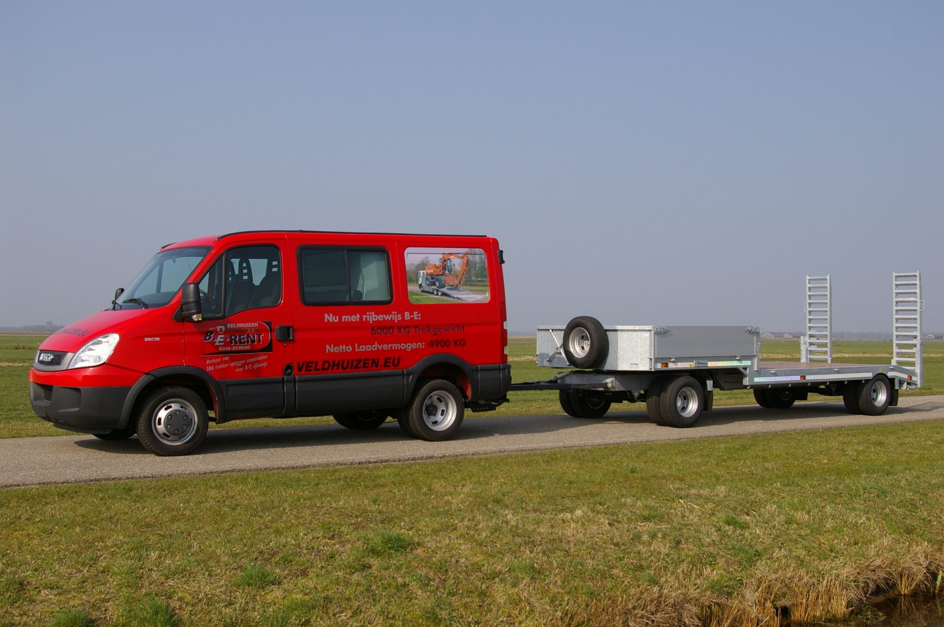 semi-dieplader aanhangwagen