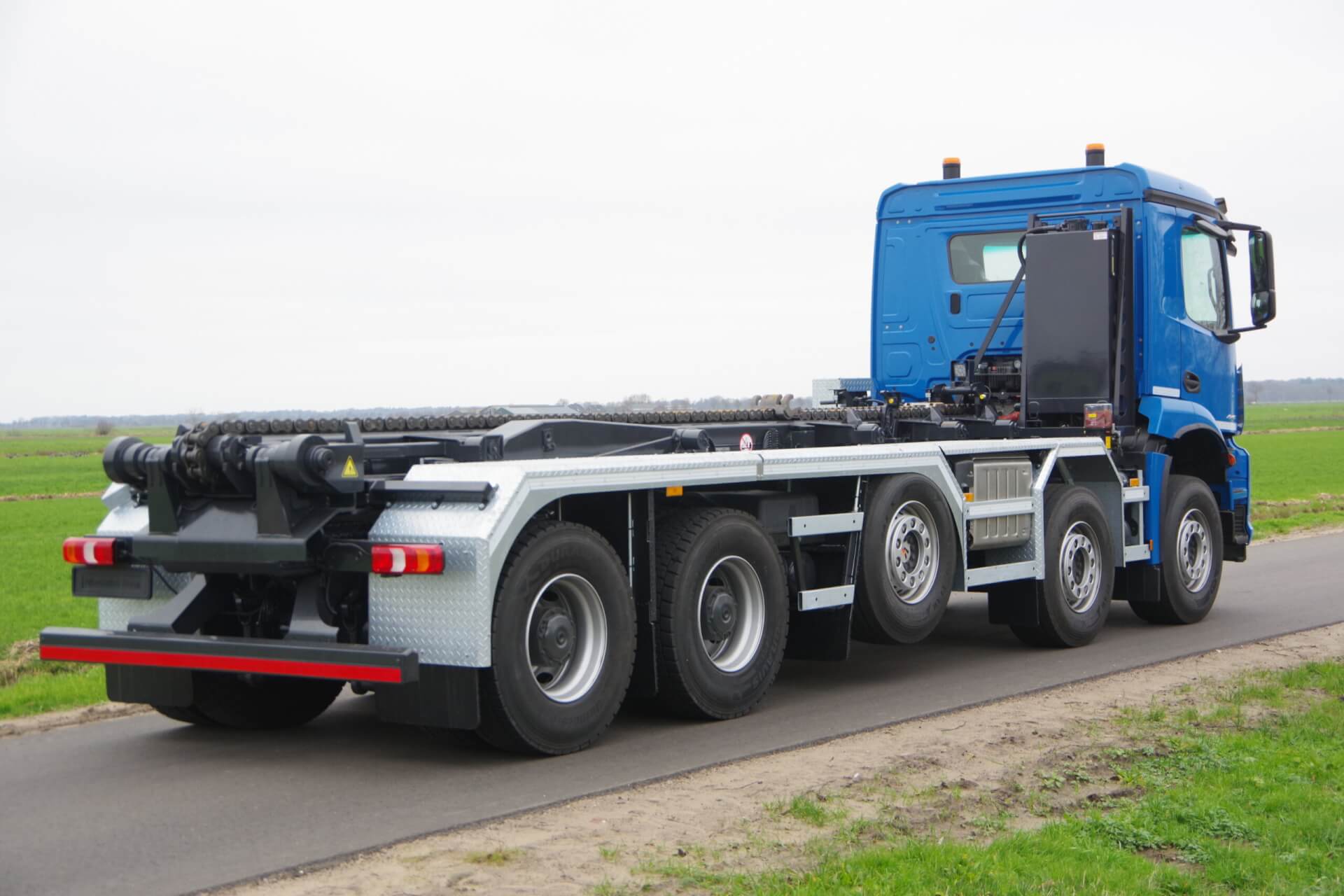 MERCEDES AROCS 10x4 midlift POUW met Trans-com Kettingsysteem ra