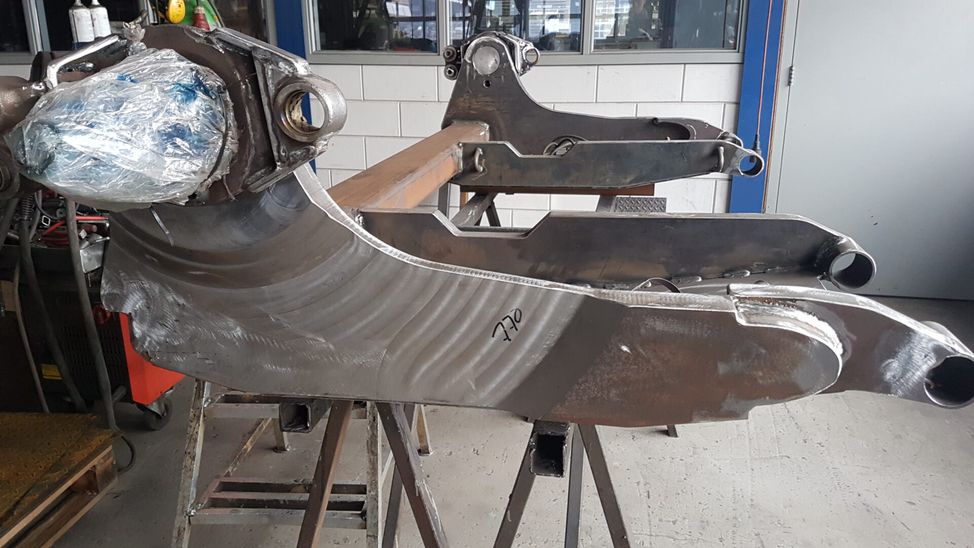 Afgeslankte zwingarm met stomp