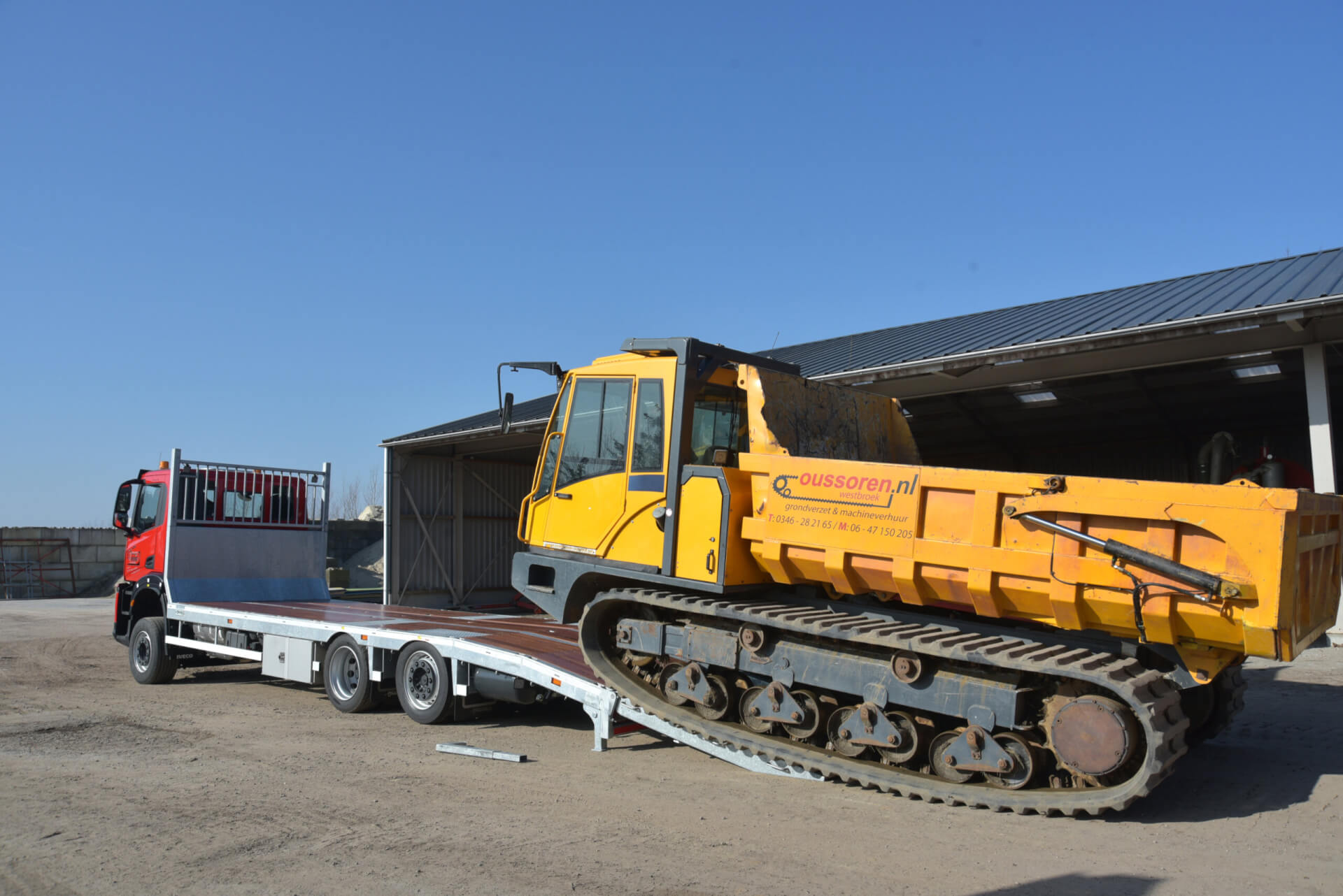 IVECO_S-WAY_VELDHUIZEN_oprijwagen_Bergman laden la