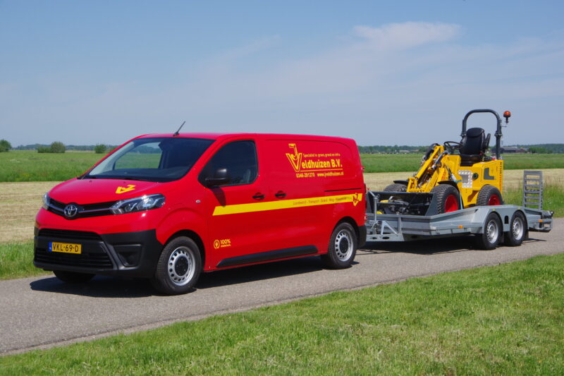 VELDHUIZEN 3.100 kg dieplader PROACE electric +Knimops electric lv 1