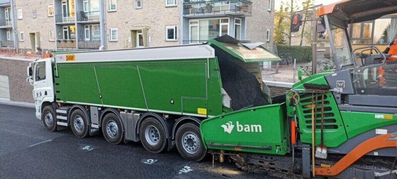 DAF 10×2 met Fliegl pusher opbouw